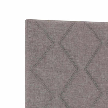 Bedframe met hoofdeinde Taupe 100 x 200 cm Stof