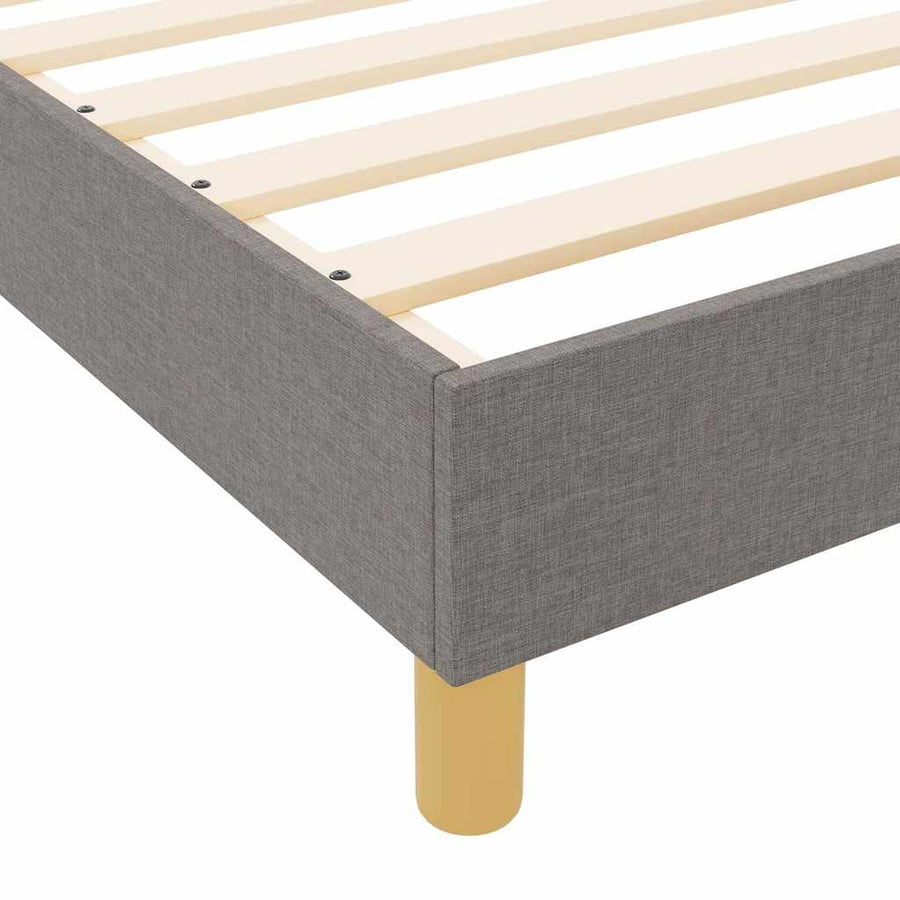 Bedframe met hoofdeinde Taupe 100 x 200 cm Stof