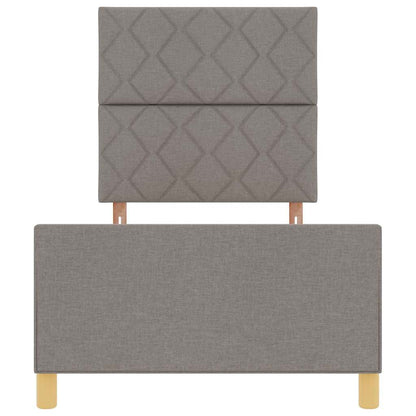 Bedframe met hoofdeinde Taupe 100 x 200 cm Stof
