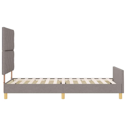 Bedframe met hoofdeinde Taupe 100 x 200 cm Stof
