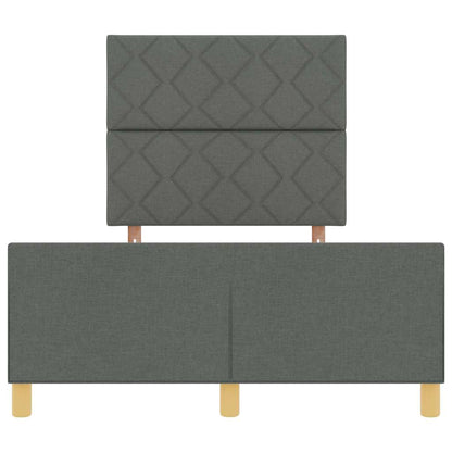 Bedframe met hoofdeinde Donkergrijs 120 x 190 cm Stof