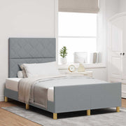Bedframe lichtgrijs stof 120 x 200 cm