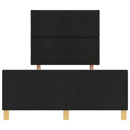 Bedframe met hoofdeinde Zwart 120 x 200 cm Stof
