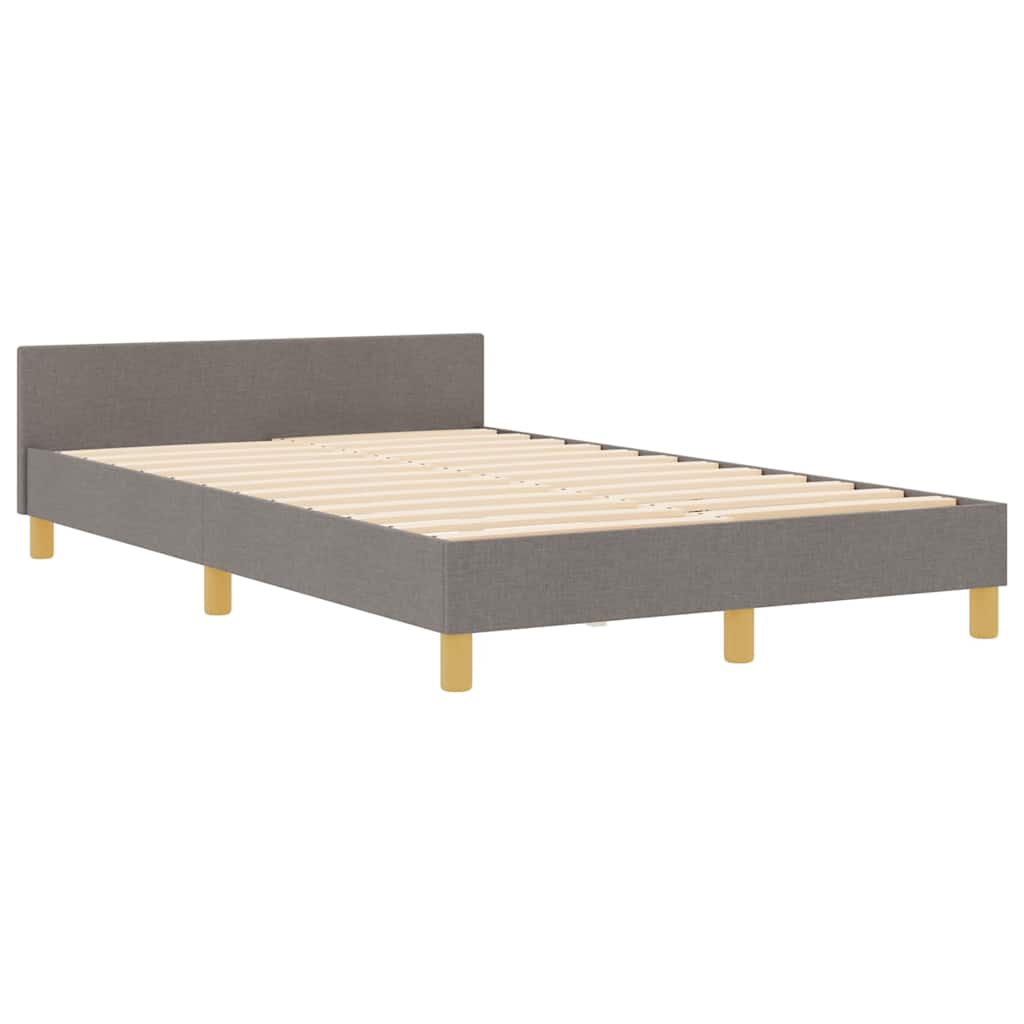 Bedframe met hoofdeinde Taupe 120 x 200 cm Stof