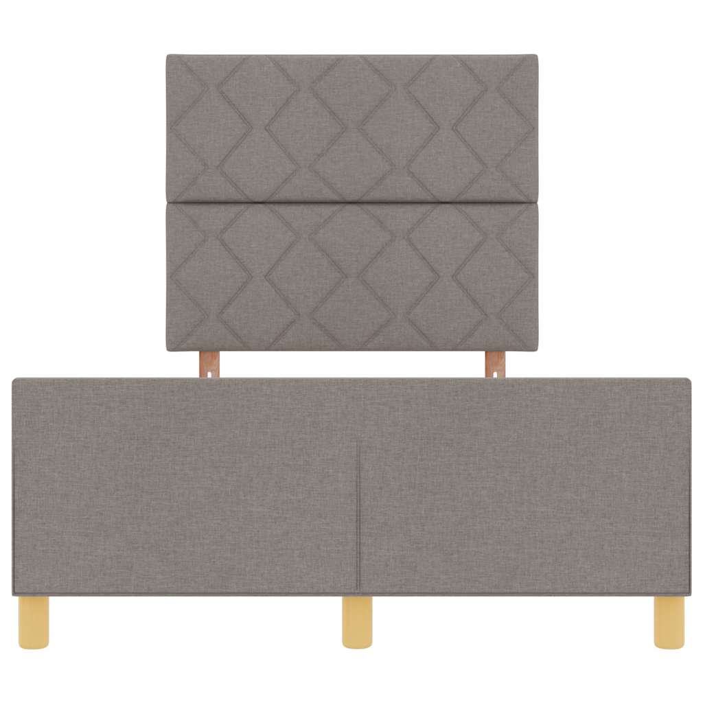 Bedframe met hoofdeinde Taupe 120 x 200 cm Stof