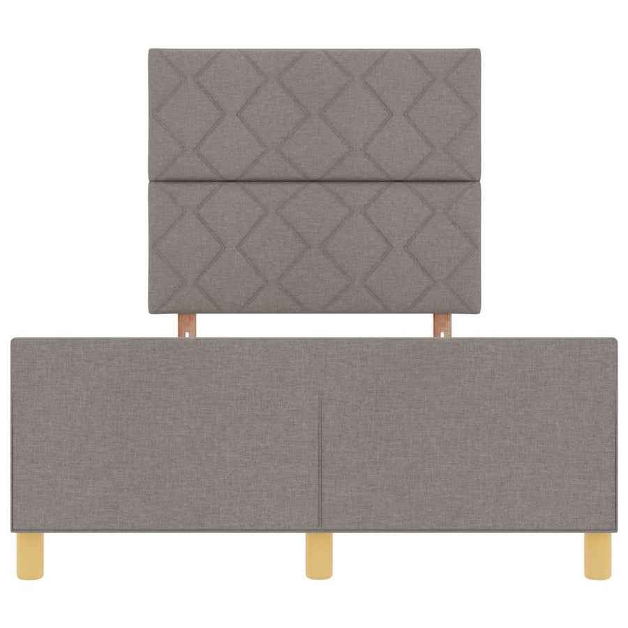 Bedframe met hoofdeinde Taupe 120 x 200 cm Stof