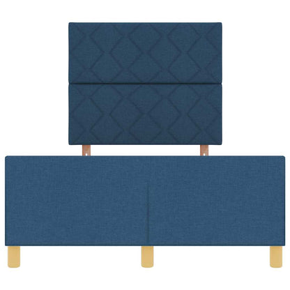Bedframe met hoofdeinde Blauw 120 x 200 cm Stof