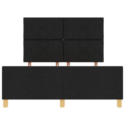 Bedframe met hoofdeinde Zwart 140 x 200 cm Stof