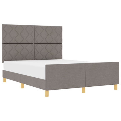 Bedframe met hoofdeinde Taupe 140 x 200 cm Stof