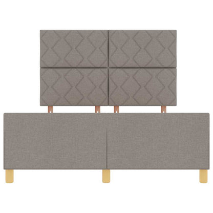 Bedframe met hoofdeinde Taupe 140 x 200 cm Stof