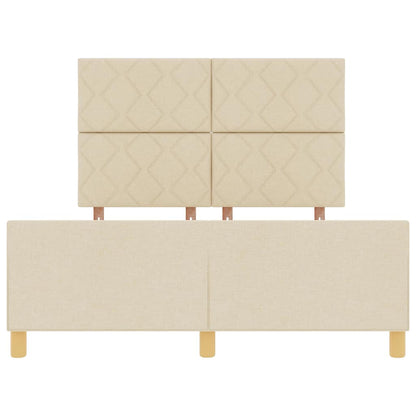 Bedframe met hoofdeinde Crème 160 x 200 cm Stof