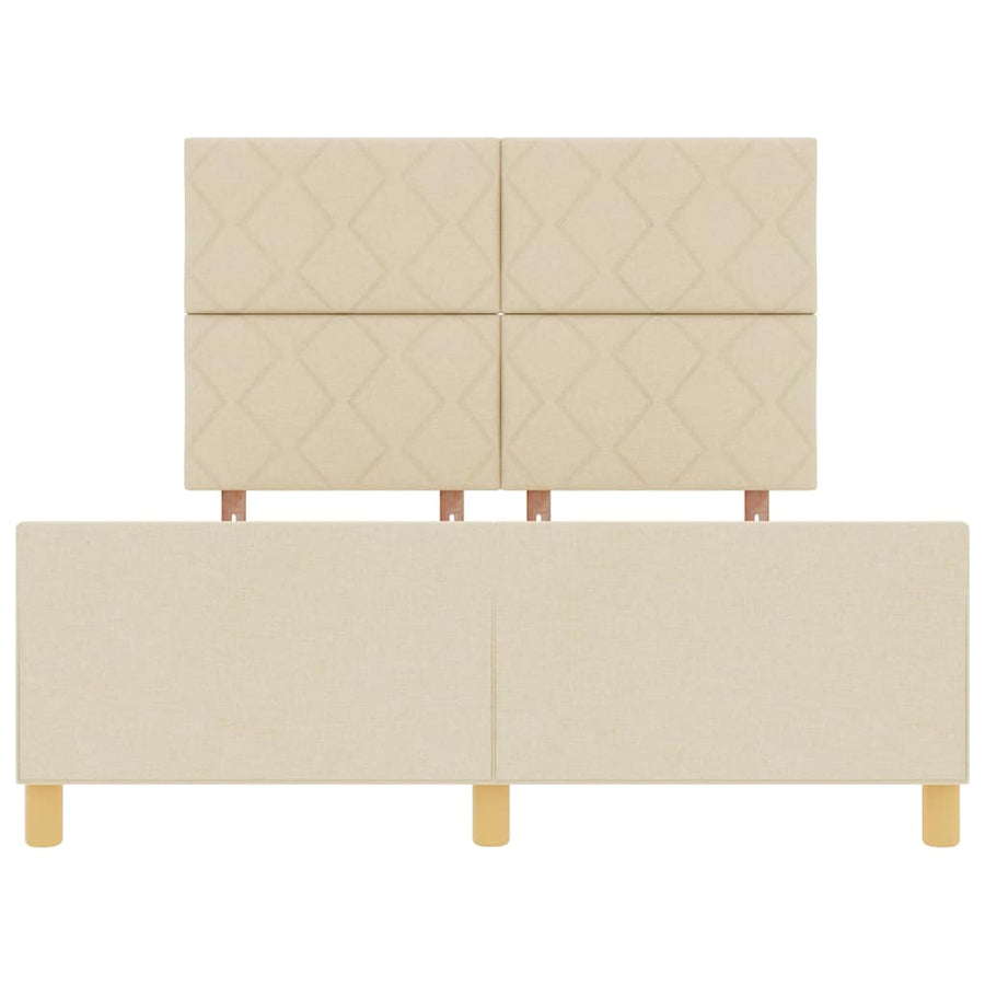 Bedframe met hoofdeinde Crème 160 x 200 cm Stof