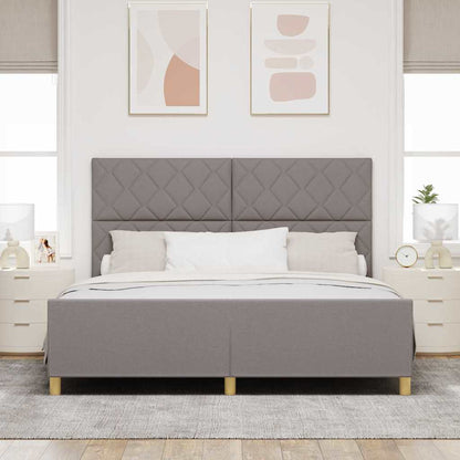 Bedframe met hoofdeinde Taupe 180 x 200 cm Stof