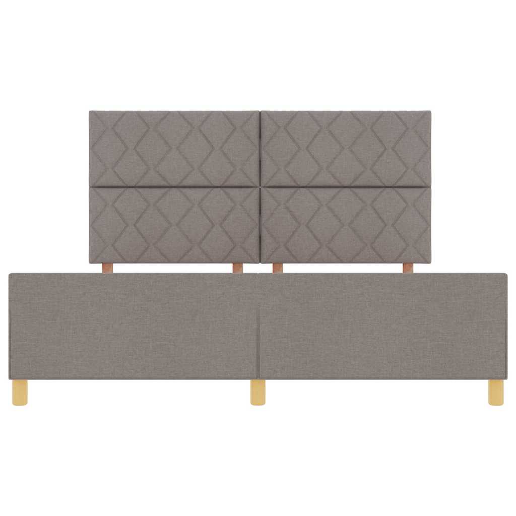 Bedframe met hoofdeinde Taupe 180 x 200 cm Stof