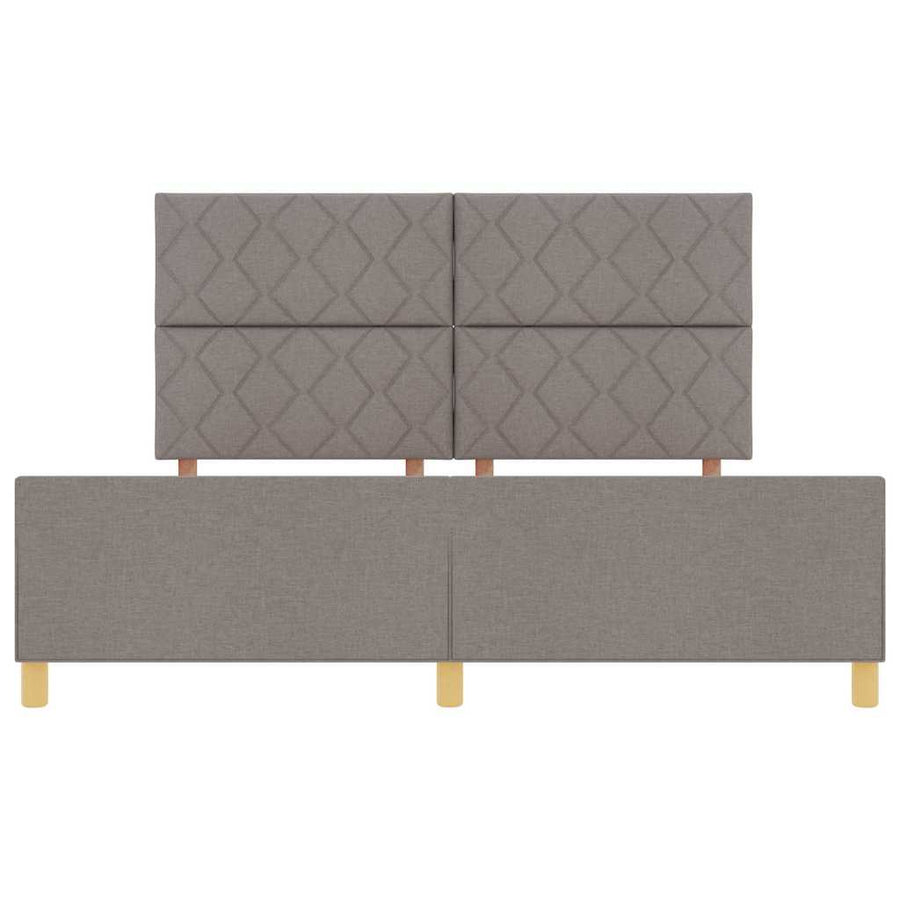 Bedframe met hoofdeinde Taupe 180 x 200 cm Stof