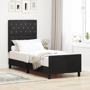 Boxspringbed 80x200 cm zwart fluweel