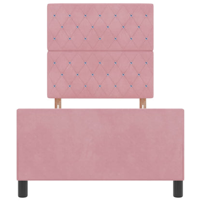 Bedframe met hoofdeinde Roze 90 x 200 cm Fluweel