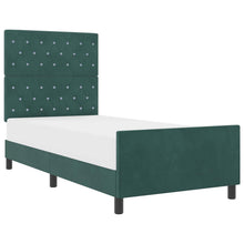 Boxspringbed met hoofdeinde Donkergroen 100 x 200 cm Fluweel