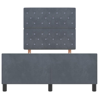 Boxspringbed met hoofdeinde Donkergrijs 120 x 200 cm Fluweel