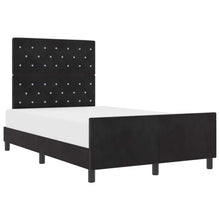 Boxspringbed met hoofdeinde Zwart 120 x 200 cm Fluweel