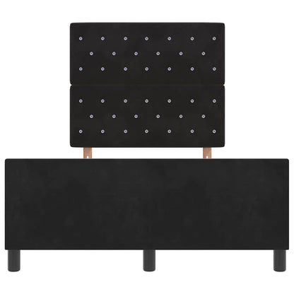 Boxspringbed met hoofdeinde Zwart 120 x 200 cm Fluweel