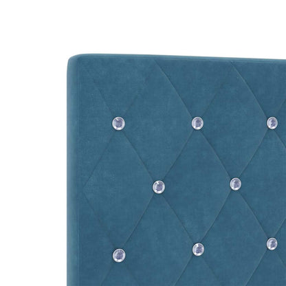 Boxspringbed met hoofdeinde Donkerblauw 120 x 200 cm Fluweel