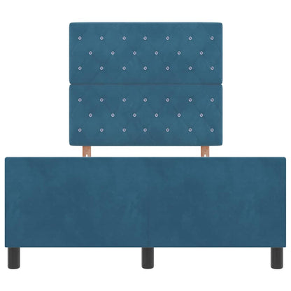 Boxspringbed met hoofdeinde Donkerblauw 120 x 200 cm Fluweel