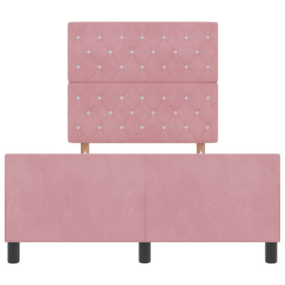 Bedframe met hoofdeinde Roze 120 x 200 cm Fluweel