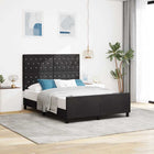 Bedframe 140x190 cm zwart fluweel