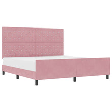 Boxspringbed met hoofdeinde Roze 180 x 200 cm Fluweel