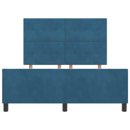Boxspringbed met hoofdeinde Donkerblauw 160 x 200 cm Fluweel