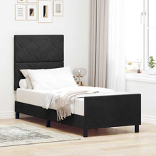 Boxspringbed met hoofdeinde Zwart 80 x 200 cm Fluweel