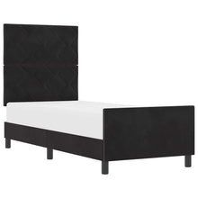Boxspringbed met hoofdeinde Zwart 80 x 200 cm Fluweel