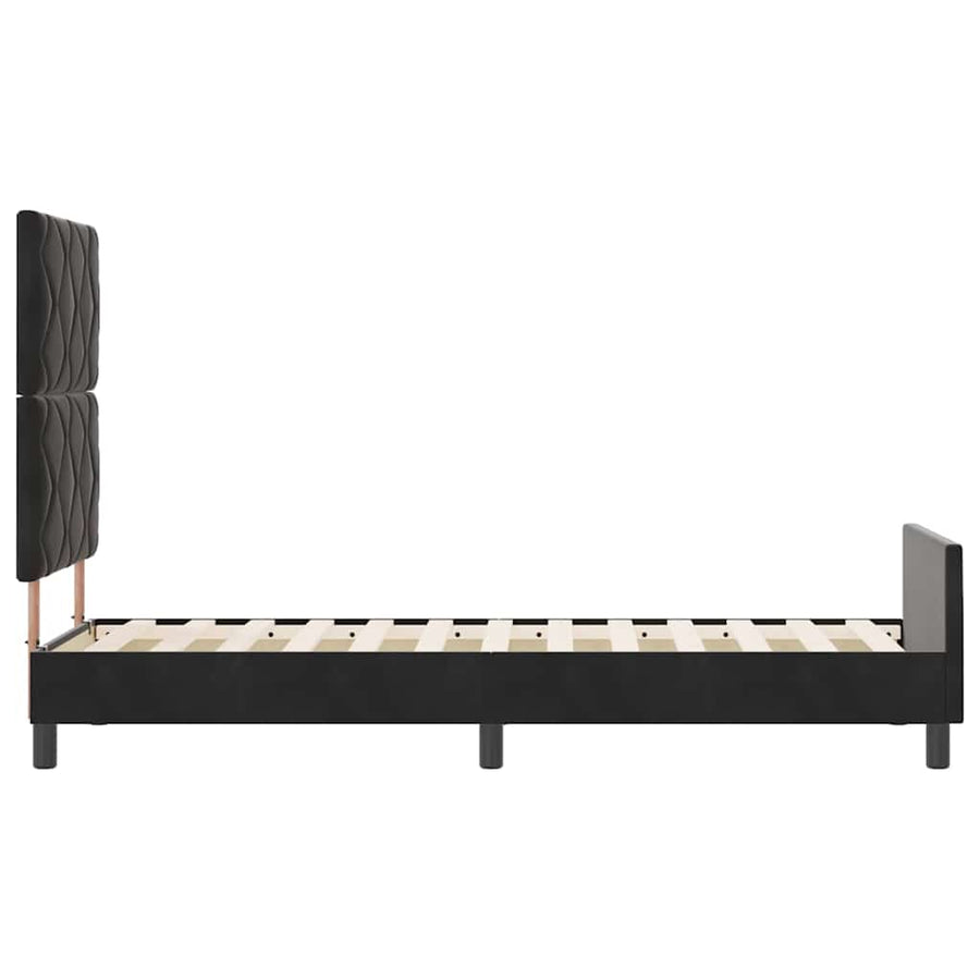 Boxspringbed met hoofdeinde Zwart 80 x 200 cm Fluweel