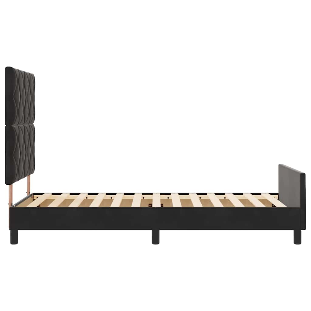 Boxspringbed met hoofdeinde Zwart 90 x 190 cm Fluweel