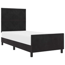 Boxspringbed met hoofdeinde Zwart 100 x 200 cm Fluweel