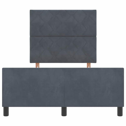Boxspringbed met hoofdeinde Donkergrijs 120 x 190 cm Fluweel