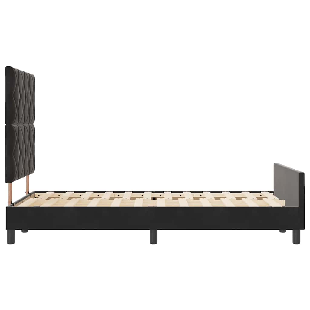 Boxspringbed met hoofdeinde Zwart 120 x 190 cm Fluweel