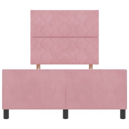 Boxspringbed met hoofdeinde Roze 120 x 190 cm Fluweel