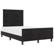 Boxspringbed met hoofdeinde Zwart 120 x 200 cm Fluweel