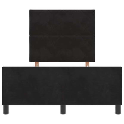Boxspringbed met hoofdeinde Zwart 120 x 200 cm Fluweel