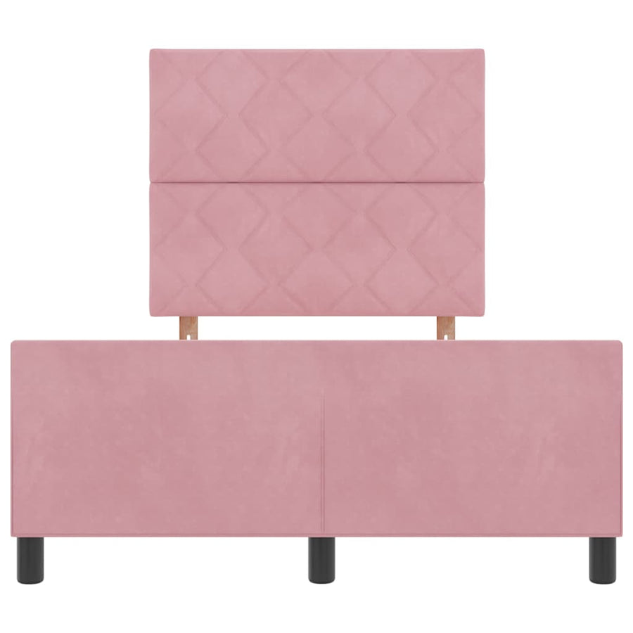 Boxspringbed met hoofdeinde Roze 120 x 200 cm Fluweel