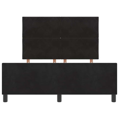 Boxspringbed met hoofdeinde Zwart 160 x 200 cm Fluweel