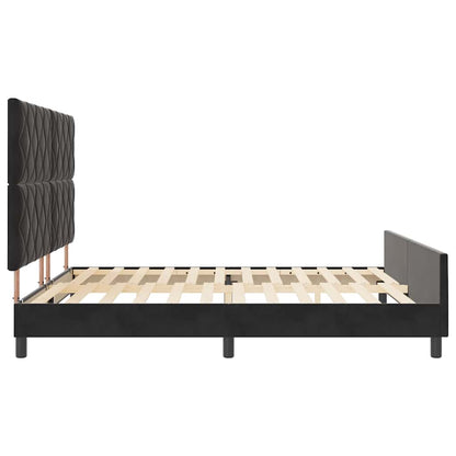 Boxspringbed met hoofdeinde Zwart 180 x 200 cm Fluweel