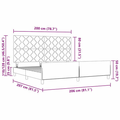 Boxspringbed met hoofdeinde Roze 200 x 200 cm Fluweel
