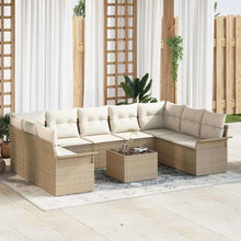 Tuin Sofa Set 10 st Bruin poly rattan