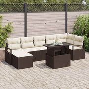 Tuinset poly riet bruin modulair