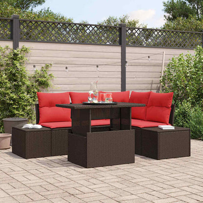 Tuin Sofa Set 5 st Bruin poly rattan