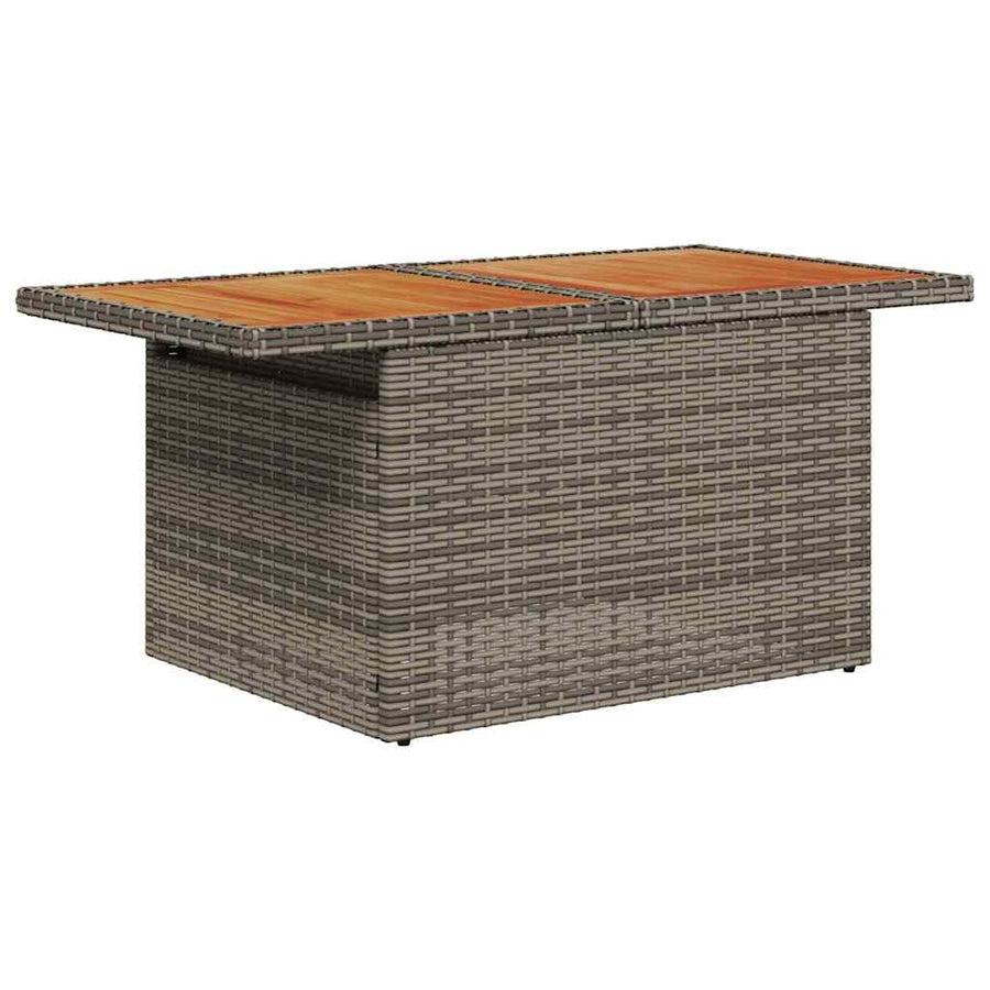 Tuin Sofa Set met opslag 8 pcs Grijs Poly riet