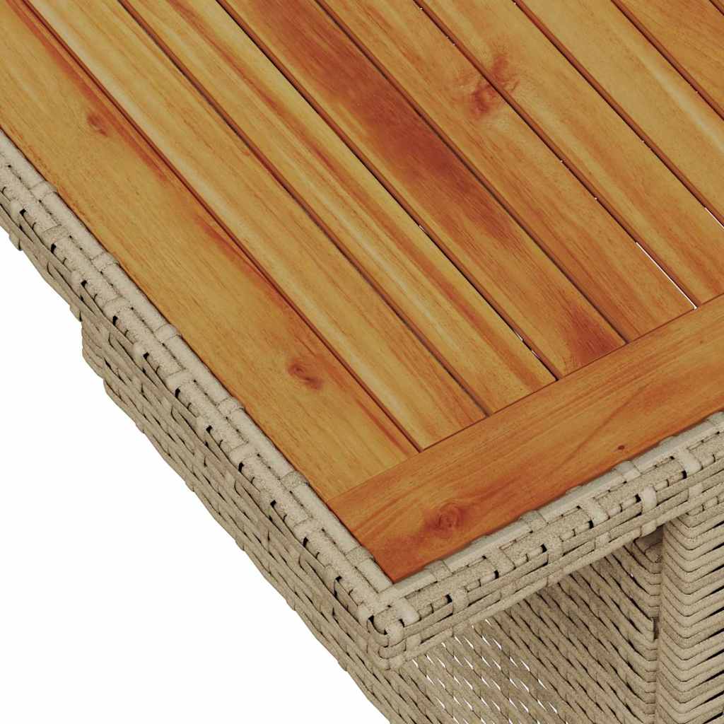 Tuin Sofa Set met opslag 6 pcs Beige Poly riet